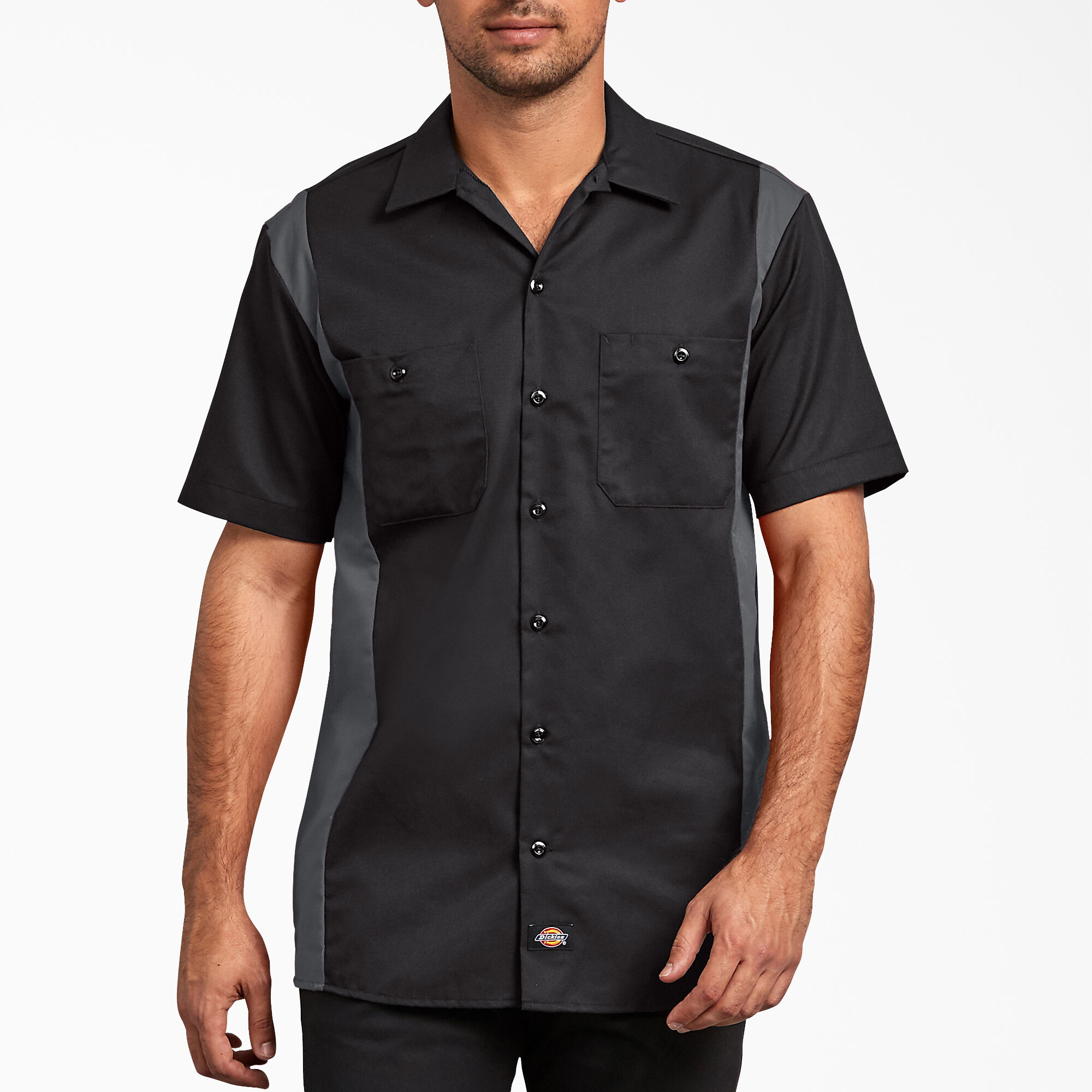Dickies Men's Short-Sleeve Two-Tone Work Shirt 