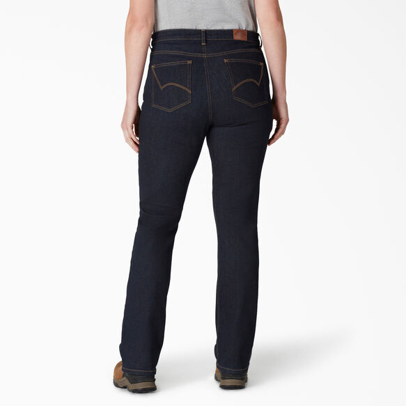 Jeans &agrave; taille haute et jambe semi-&eacute;vas&eacute;e Forme parfaite taille plus pour femmes - Rinsed Indigo Blue &#40;RNB&#41;