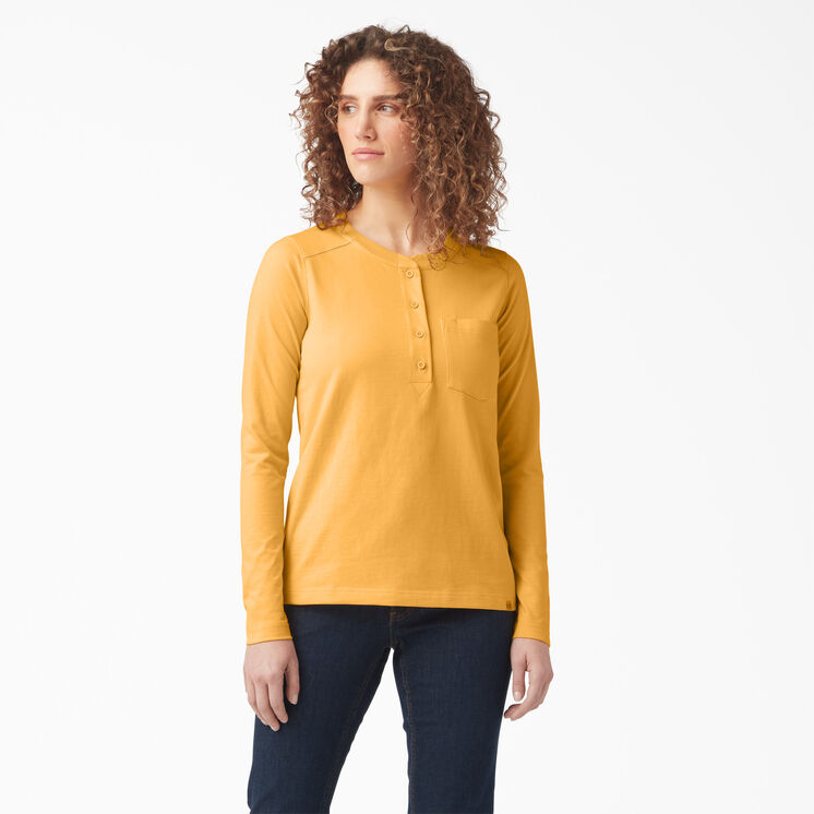 Haut Henley &eacute;pais pour femmes - Orange Glow &#40;OG3&#41;