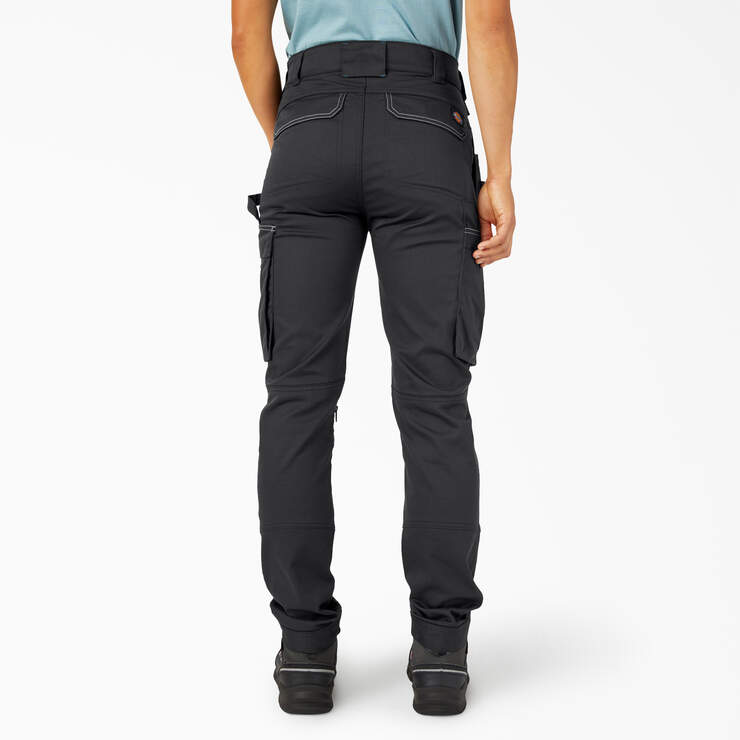Women's FLEX Relaxed Fit Work Pants - Black (BK) image number 2