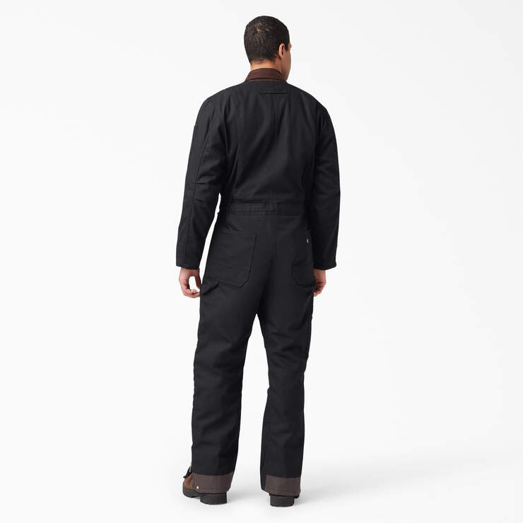Duck Insulated Coveralls - Black (BK) image number 2
