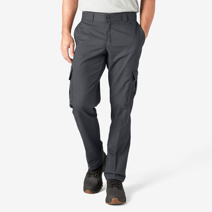 Pantalon cargo de coupe standard en tissu FLEX - Charcoal Gray (CH) numéro de l’image 1