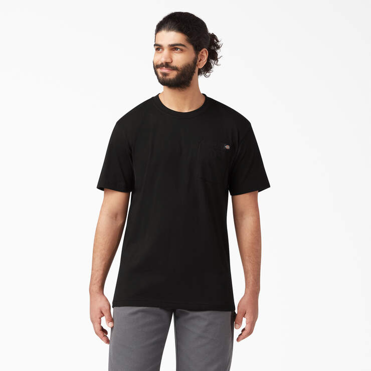 Lightweight Short Sleeve Pocket T-Shirt - Black (BK) image number 1