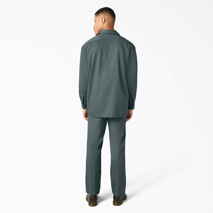 Long Sleeve Work Shirt - Lincoln Green (LN) image number 6