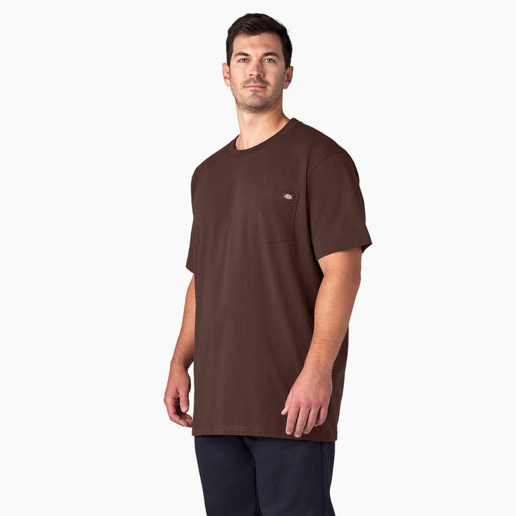 T-shirt épais à manches courtes et à poche - Chocolate Brown (CB) numéro de l’image 7