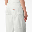 Pantalon menuisier court d&eacute;lav&eacute; pour femmes - Stonewashed Cloud &#40;S2C&#41;