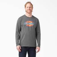 Long Sleeve Regular Fit Icon Graphic T-Shirt - Stone Gray (SNG)