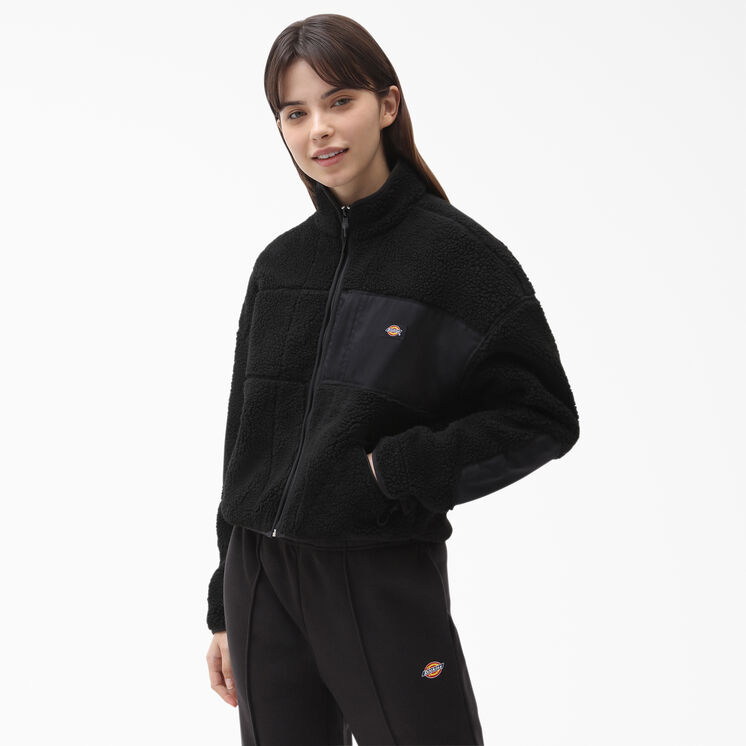 Women&#39;s Red Chute Fleece Jacket - Black &#40;BKX&#41;