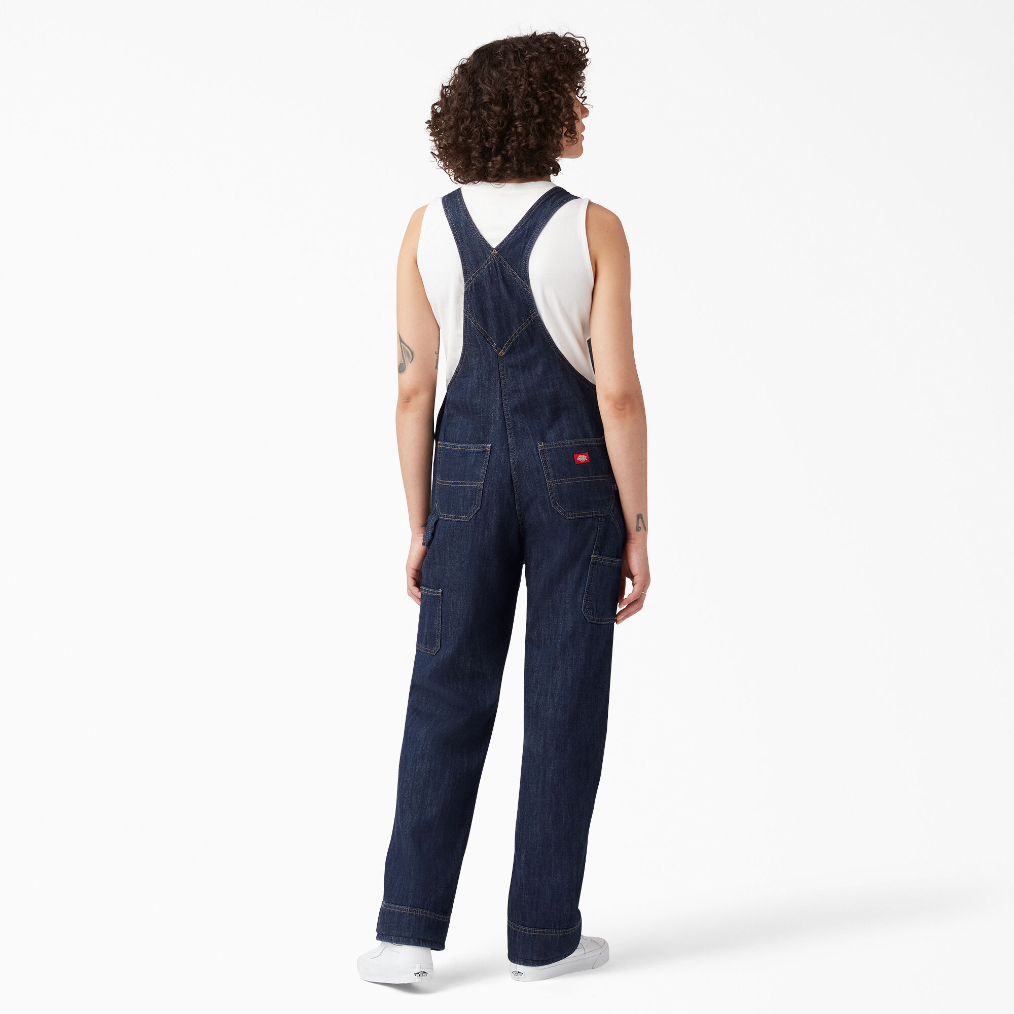 Relaxed fit denim best sale overalls