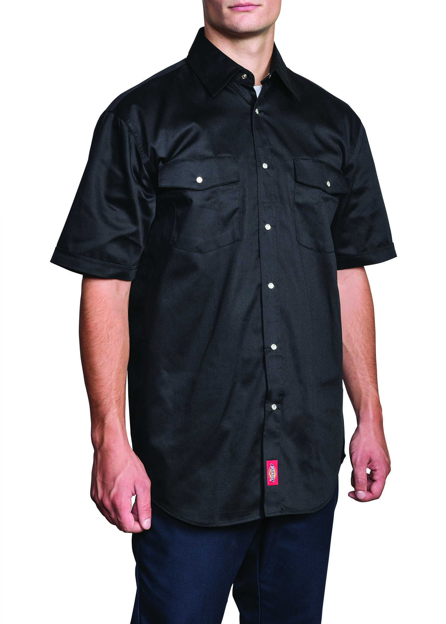 Short Sleeve Snap Front Work Shirt