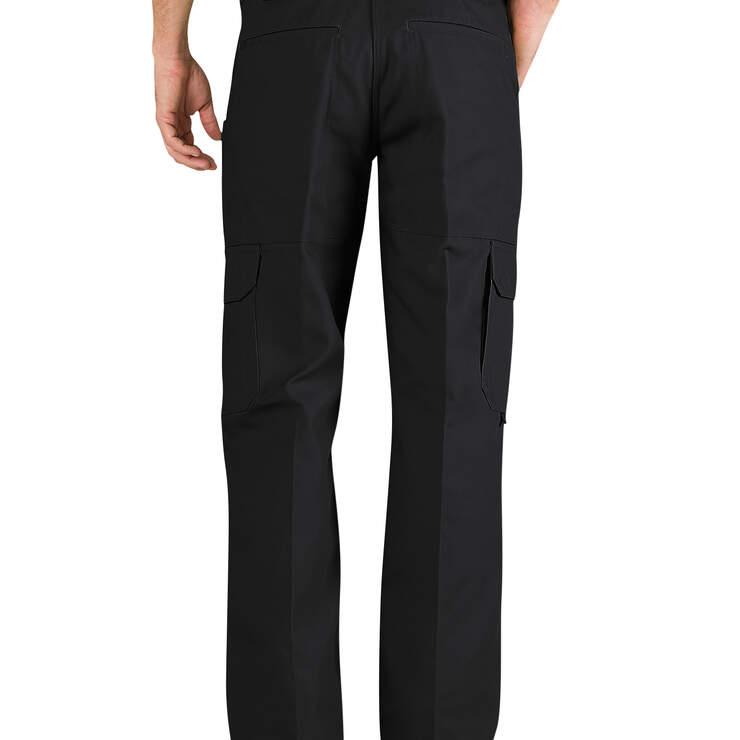 Tactical Relaxed Fit Straight Leg Canvas Pants - Black (BK) image number 2