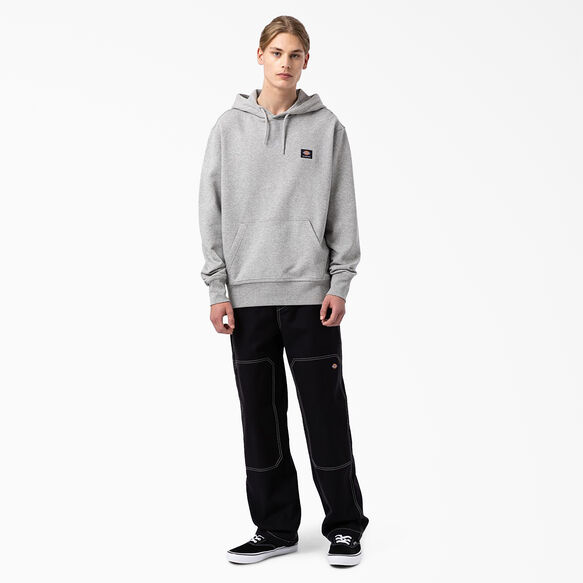 Chandail &agrave; capuchon de coupe d&eacute;contract&eacute;e avec logo skateboard Dickies sur la poitrine - Heather Gray &#40;HG&#41;