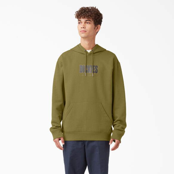 Haut &agrave; capuchon &agrave; logo en relief Dickies Skateboarding - Green Moss &#40;G2M&#41;
