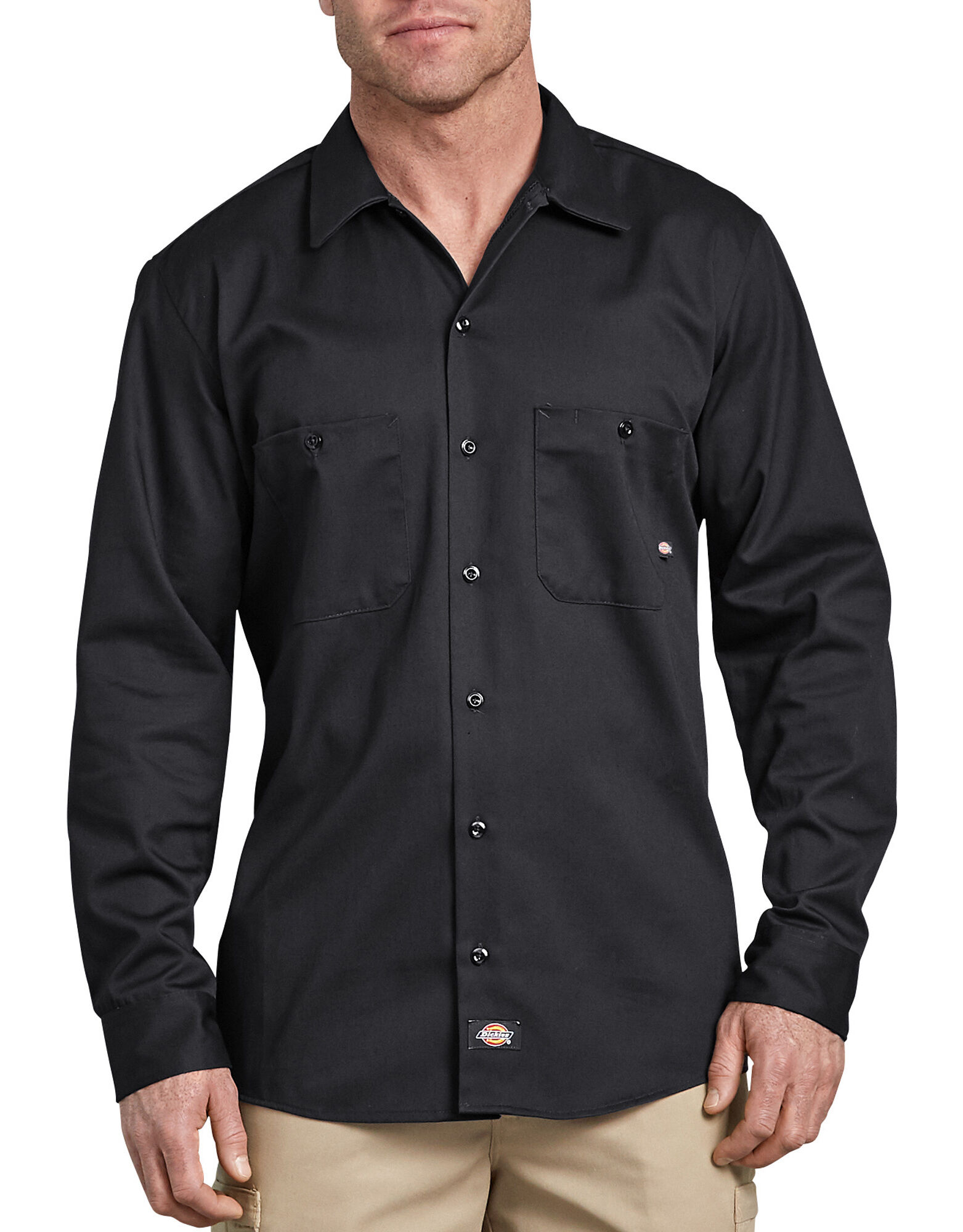 Long Sleeve Industrial Cotton Work Shirt | Mens Shirts | Dickies