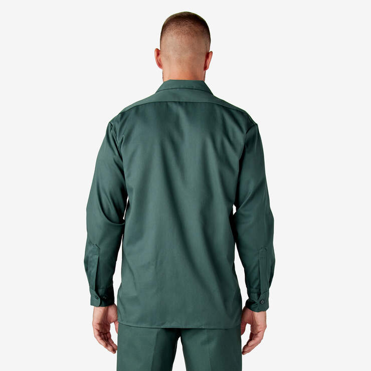 Long Sleeve Work Shirt - Hunter Green (GH) image number 2