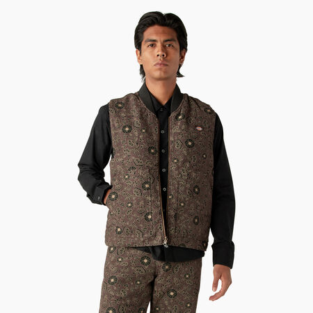 Gilet r&eacute;versible &agrave; imprim&eacute; fleuri Ellis - Dark Floral &#40;FCR&#41;