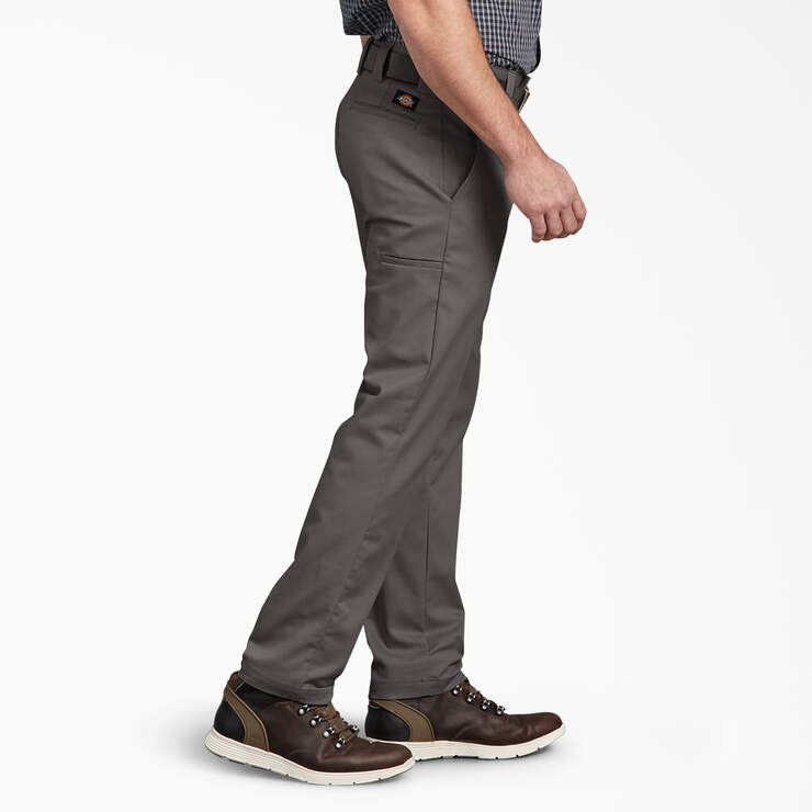 Slim Fit Tapered Leg Multi-Use Pocket Work Pants - Gravel Gray (VG) image number 3