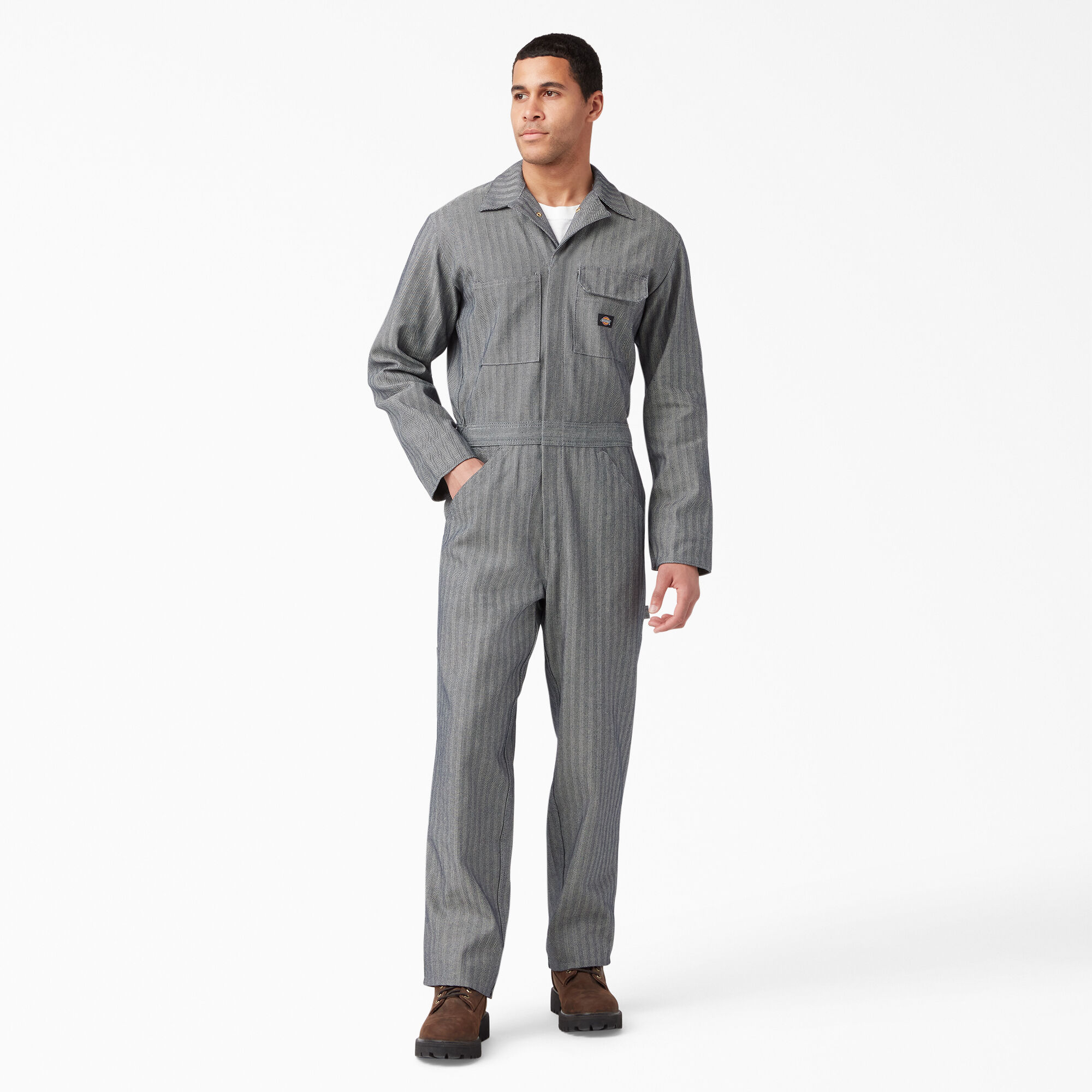 Cotton Coverall Fisher Stripe