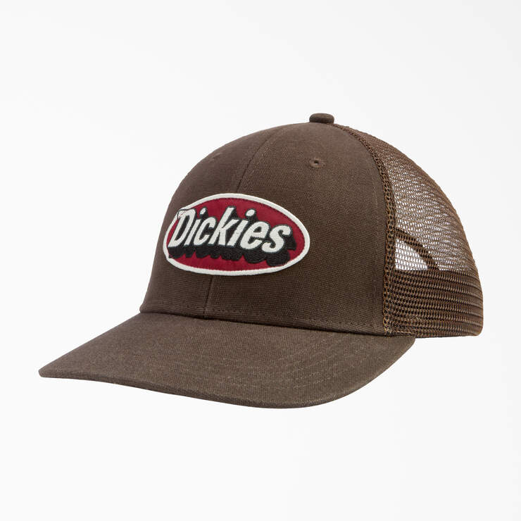 Patch Logo Trucker Cap - Dark Brown (DB) image number 1