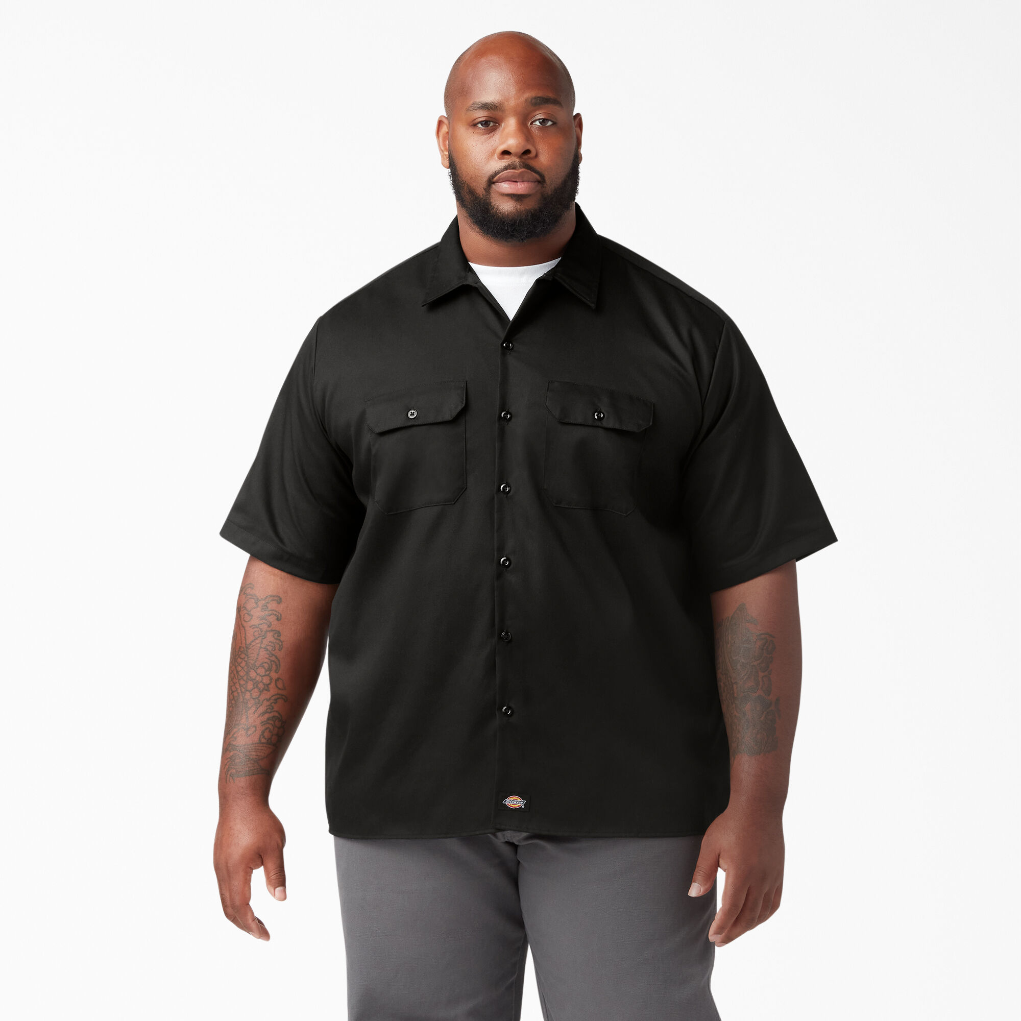 Flex Relaxed Fit Short Sleeve Twill Work Shirt Dickies Canada