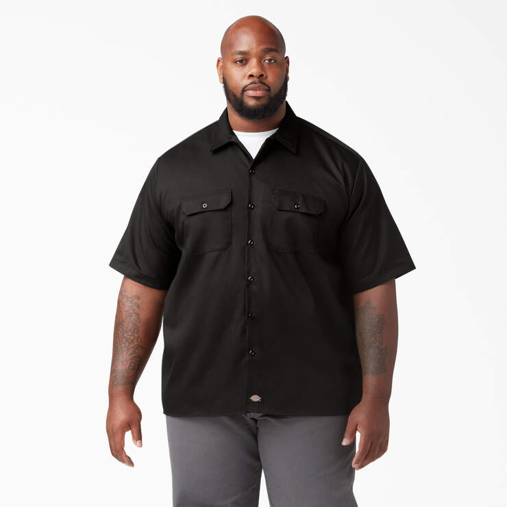 Flex Relaxed Fit Short Sleeve Twill Work Shirt | Dickies Canada ...