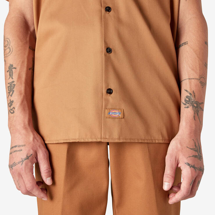 Short Sleeve Work Shirt - Brown Duck (WSD) image number 8