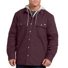 Relaxed Fit Icon Hooded Duck Quilted Shirt Jacket - Maroon &#40;MR&#41;