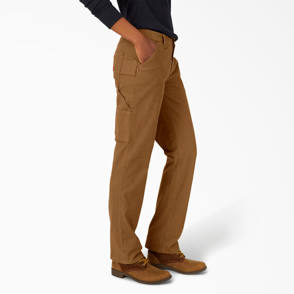 Pantalon menuisier en coutil pour femmes - Rinsed Brown Duck &#40;RBD&#41;