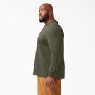Long Sleeve Heavyweight Crew Neck T-Shirt - Military Green &#40;ML&#41;