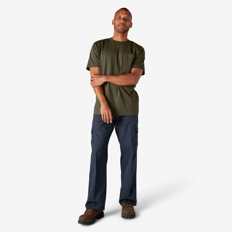T-shirt épais à manches courtes et à poche - Military Green (ML) numéro de l’image 9