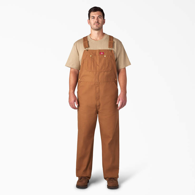 Classic Bib Overalls - Rinsed Brown Duck (RBD) image number 4