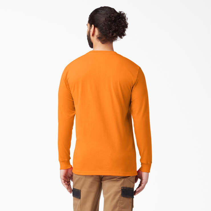 T-shirt épais ras du cou à manches longues - Orange (OR) numéro de l’image 2