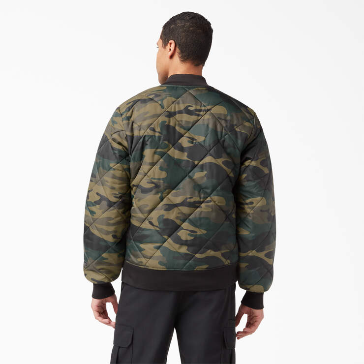 Camo Diamond Quilted Jacket - Hunter Green Camo (HRC) image number 2