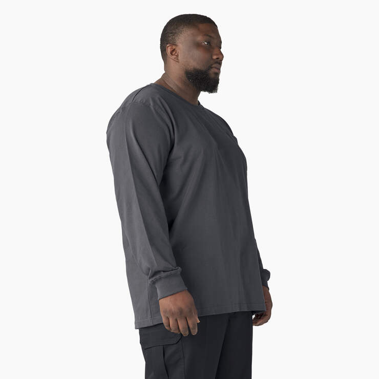 T-shirt épais à manches longues et à poche - Charcoal Gray (CH) numéro de l’image 7