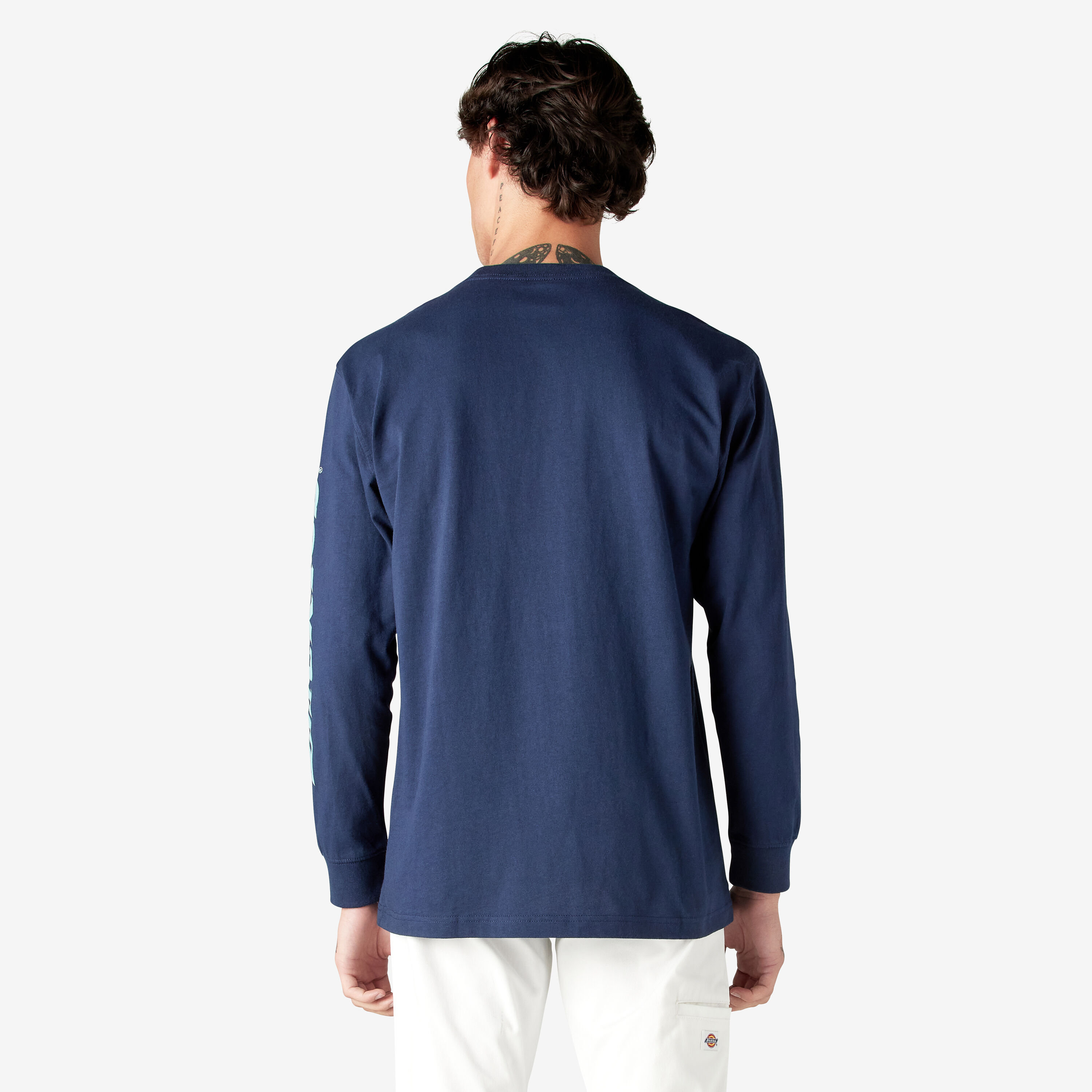 Blue long sleeve t shirt dress clearance