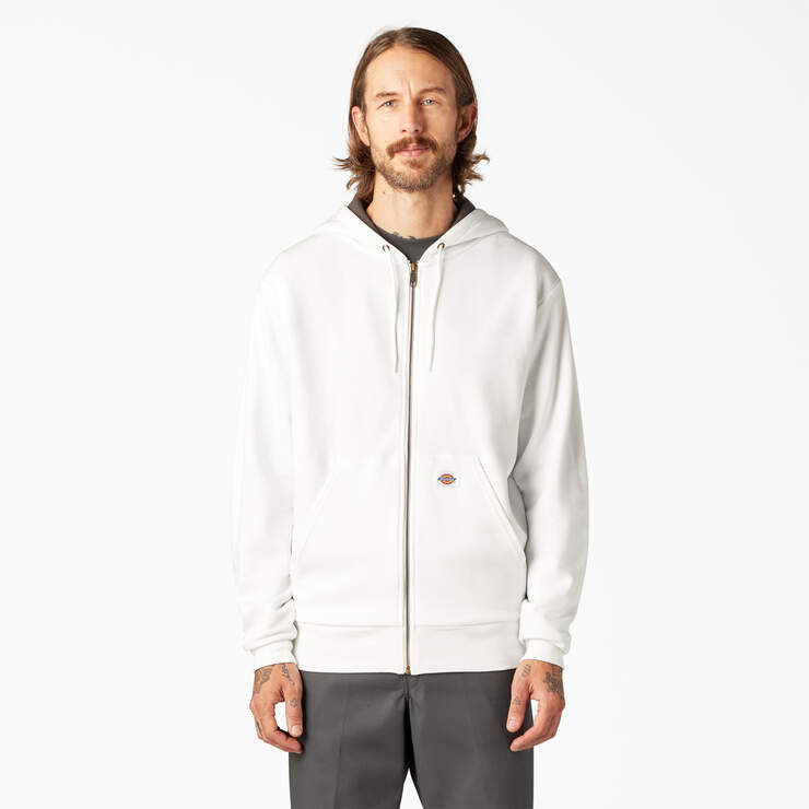 Thermal Lined Fleece Hoodie - White (WH) image number 1