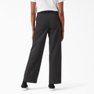 Pantalon de coupe d&eacute;contract&eacute;e &agrave; jambe large pour femmes - Rinsed Black &#40;RBK&#41;