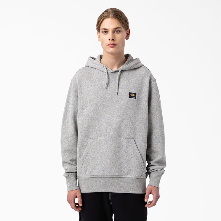 Chandail &agrave; capuchon de coupe d&eacute;contract&eacute;e avec logo skateboard Dickies sur la poitrine - Heather Gray &#40;HG&#41;