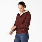 Women&#39;s Fleece Lined Duck Canvas Jacket - Rinsed Fired Brick &#40;RFR&#41;