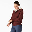 Manteau en toile de coutil avec doublure de molleton pour femmes - Rinsed Fired Brick &#40;RFR&#41;
