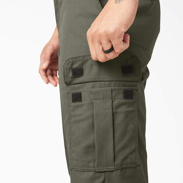 Pantalon cargo de coupe standard en tissu FLEX - Moss Green (MS) numéro de l’image 7