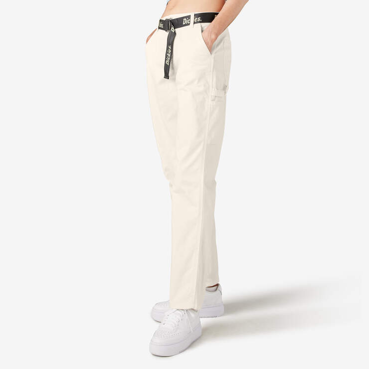 Women's Relaxed Fit Carpenter Pants - Cloud (CL9) image number 3