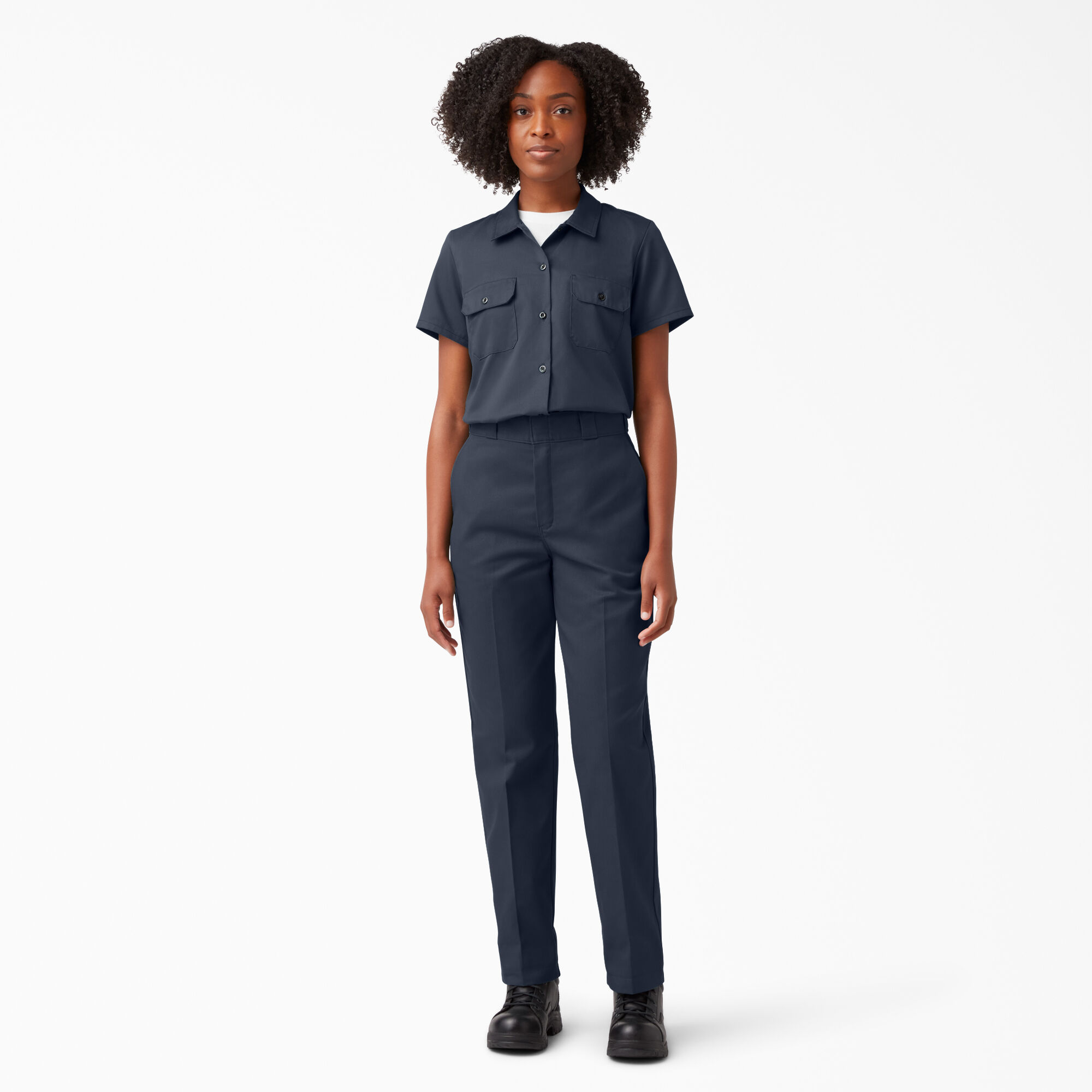 Blue work shirt womens hot sale
