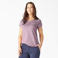 T-shirt rafraîchissant à manches courtes et à poche pour femmes - Mauve Shadow Heather (VSH)