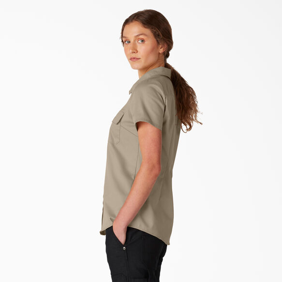 Women&rsquo;s Flex Short-Sleeve Work Shirt - Desert Sand &#40;DS&#41;