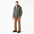 Flannel Shirt Jacket with DWR - Dark Olive/Black Plaid &#40;A2A&#41;