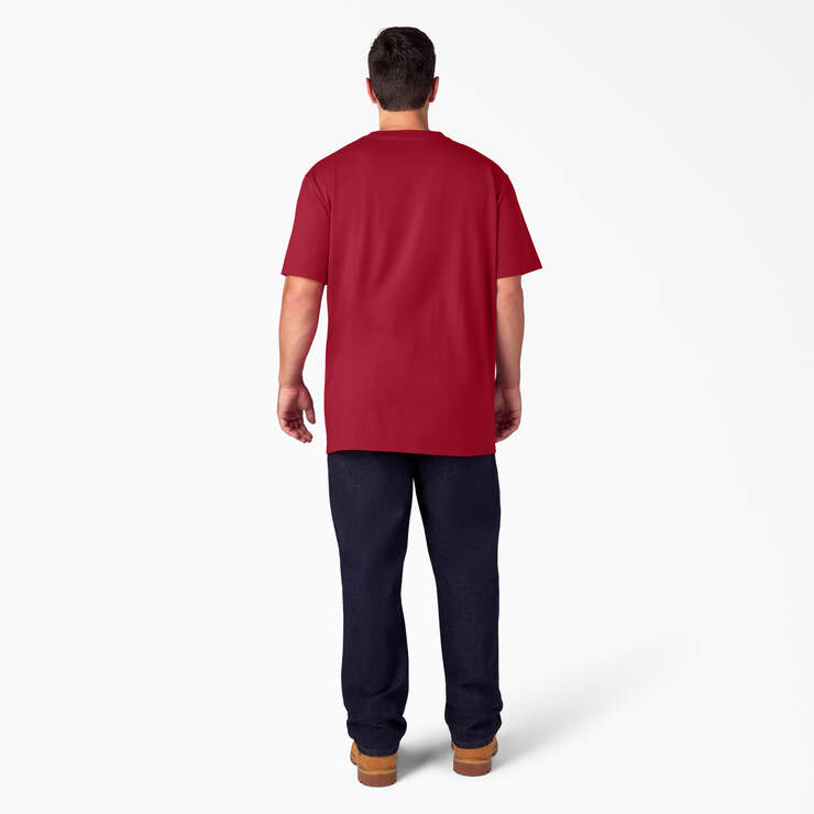 T-shirt épais à manches courtes et à poche - English Red (ER) numéro de l’image 12