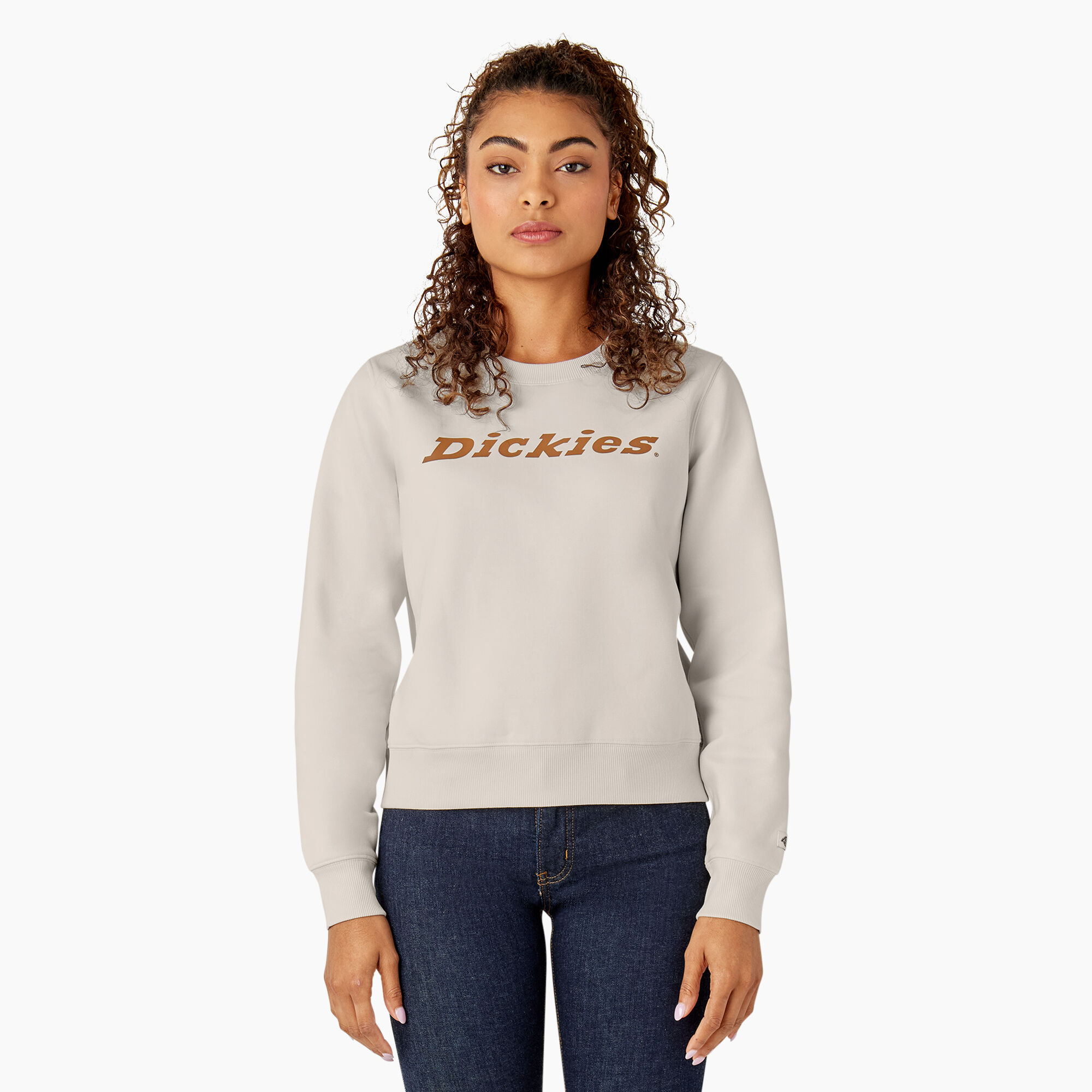 Cream sweatshirt womens clearance