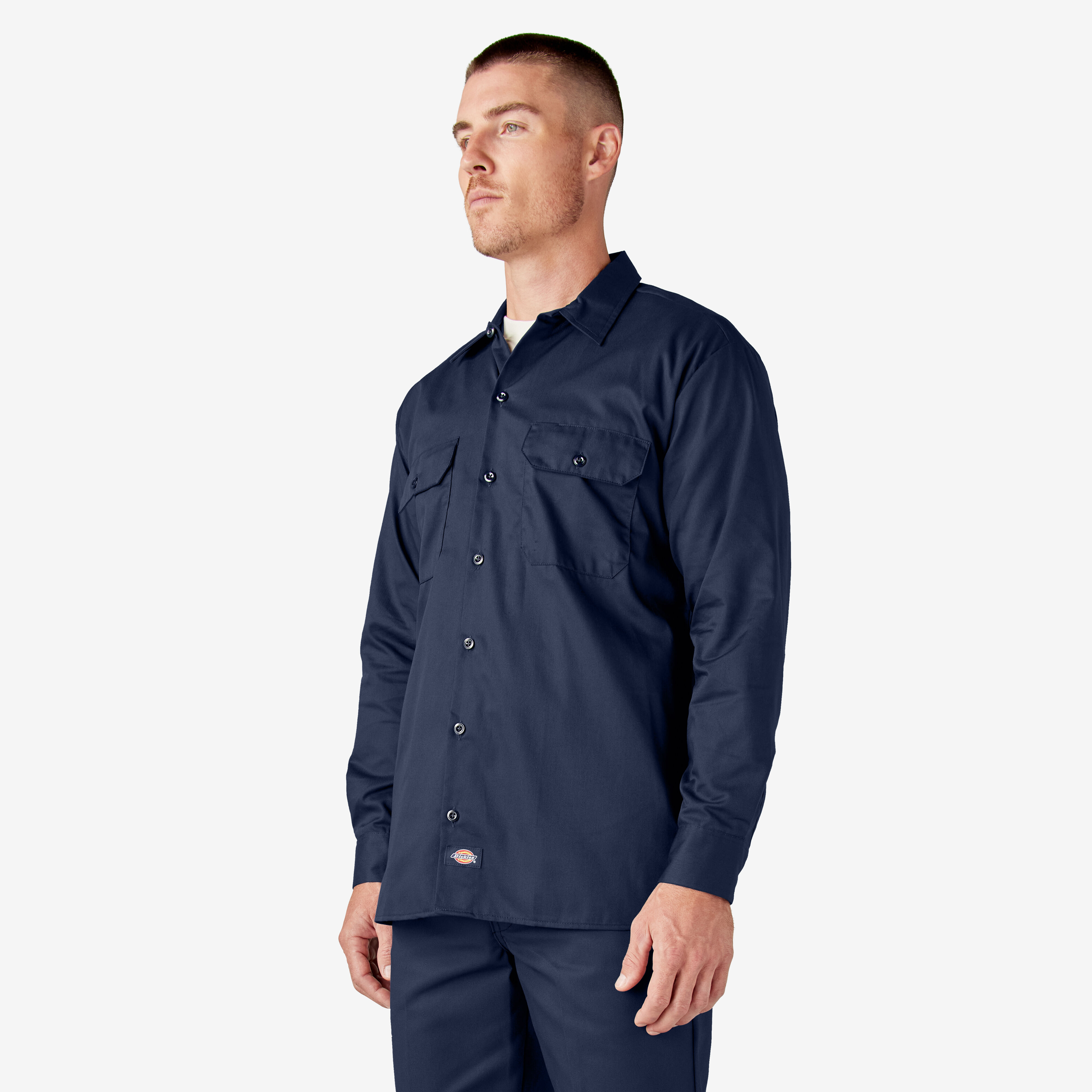 Chemise a manches longues chemise de travail devant solides