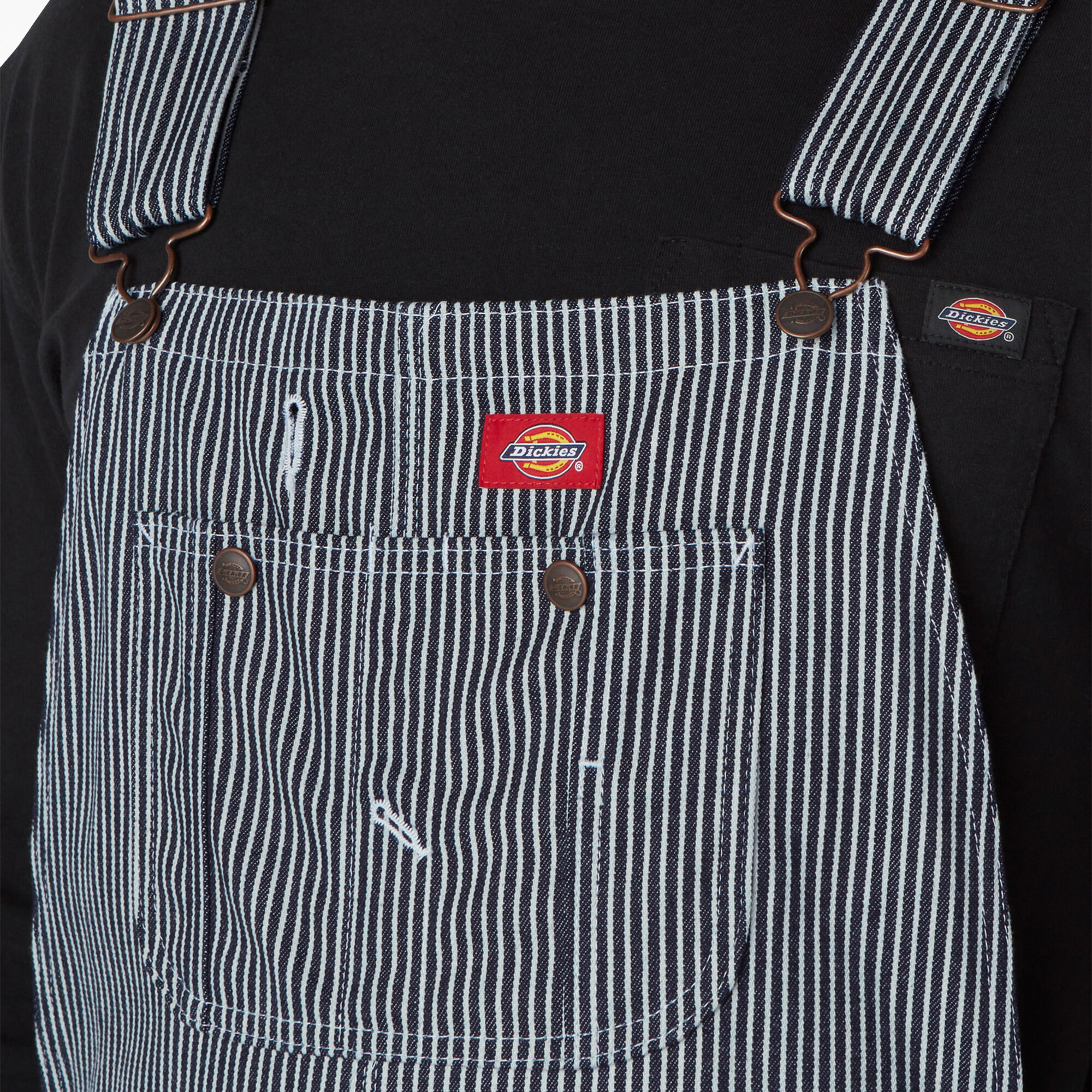 Hickory stripe jeans top